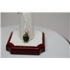 Image 2 : Emerald Pendant, 3/8" Emerald on 14K Yellow Gold Sliding Bale