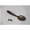 Image 1 : Sterling Infant Spoon - Etched Southwestern Motif, 3 7/8", Bent Handle