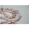 Image 8 : Puka Shell Necklace 15" Double Strand - Lavender Hued, 1 3/8" Cowry Shell Clasp
