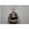 Image 2 : Sterling Silver Locket & Chain 23" Italian Sterling, Locket Holds 3 Photos, Opens to 4"