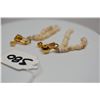 Image 8 : 2-Strand Niihau Shell (Momi) Earrings