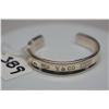 Image 2 : Tiffany & Co. Sterling Silver Bangle Bracelet 2 1/2" X 1/2" Wide, From 1837 Collection, Triangle Tap