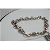 Image 2 : Tiffany & Co. Sterling Silver Link Bracelet  7 1/2" w/ Padlock Charm