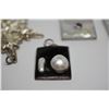 Image 2 : Qty 8 Pendants w/Various Semi-Precious Stones (Amethyst, Citrine, Mother of Pearl, etc.)