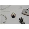 Image 10 : Misc. Jewelry: Necklaces, Earrings, Pendants (Semi-Precious Stones: Opals, Smoky Topaz)