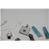 Image 13 : Misc. Jewelry: Necklaces, Earrings, Pendants (Semi-Precious Stones: Opals, Smoky Topaz)