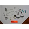 Image 1 : Misc. Jewelry: Necklaces, Earrings, Pendants (Semi-Precious Stones: Opals, Smoky Topaz)