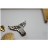 Image 8 : 14K Flip Flop ("Slipper") Pendant, 14K Humu Fish Ring, Silver Whale's Tale Pendant