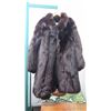 Image 1 : Authentic Fur Coat - Black Fox, (Nina Ricci)