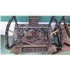 Image 8 : Pair of Antique Chinese Chairs - Black Lacquer w/Handpainted Gilt (One Slightly Faded)