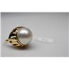 Image 1 : Mabe Pearl Ring - 16mm Cultured Mabe Pearl, 14K Yellow Gold, 7.2 g