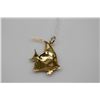 Image 2 : 14K Gold "Angel Fish" Pendant - 14K Yellow Gold, 4.2 g