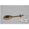 Image 2 : 14K Gold & Black Enamel "Canoe Paddle" Hawaiian Pendant w/Initial "K" - 14K Yellow Gold, 5.9 g