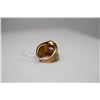 Image 8 : Pale Green Enamel Ring - 8.5x6.5mm Oval Faceted Aquamarine Cubic Zirconia, 1.50 ct, 925 Silver, 9.6 