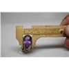 Image 8 : 9.75 ct Pear-Shaped Amethyst Ring - 21.2x12.1x8.2mm Amethyst (9.75 ct), 925 Silver, 10.1 g