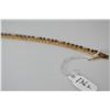 Image 8 : 14K Gold Bracelet w/Diamonds & 41 Sapphires - 7" L, Sapphires (1.23 ct), 8 Diamonds (.24 ct), 6.7 g