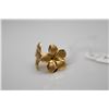 Image 2 : 14K "Plumeria Flowers" Stud Earrings - 14K Yellow Gold, 2.1 g Total Wt.