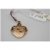 Image 2 : 14K Multi-Colored Enamel Hawaiian Royal Coat­ Of-Arms Pendant, 14K Yellow Gold, 3.5 g
