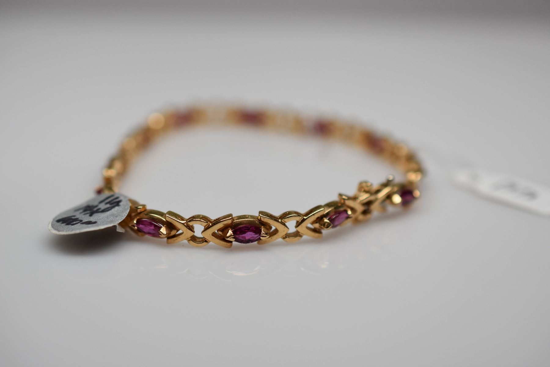 Ruby Link Bracelet - 6 3/4