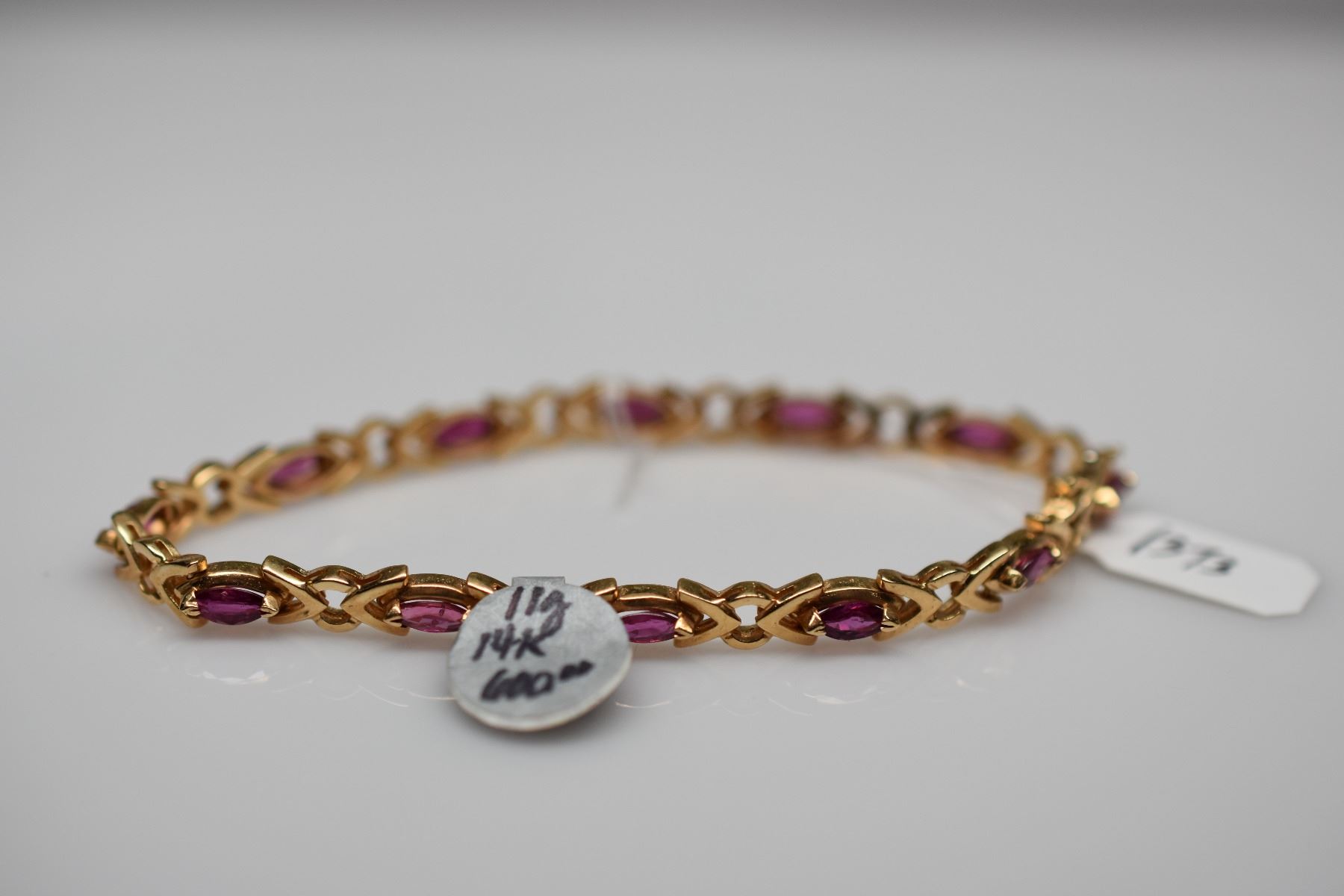 Ruby Link Bracelet - 6 3/4