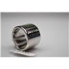 Image 1 : 14.5mm Diamond Band Ring - 6 Diamonds Approx .06 ct, 925 Silver, 16.2 g