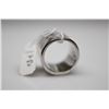 Image 2 : 14.5mm Diamond Band Ring - 6 Diamonds Approx .06 ct, 925 Silver, 16.2 g