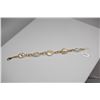 Image 1 : 14K Link Bracelet - 7 1/2" Length, 5 South Seas Cultured Pearls, 14K Gold, 17.1 g