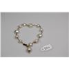 Image 1 : Pearl Bracelet with (12) 6-9mm Freshwater Pearls, Braided Wire, 14K Gold, 8.5 g