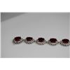 Image 2 : Rubies & Diamonds Link Bracelet - 7" L, 11 Rubies (22.0 ct), 154 Diamonds (1.54 ct), 23.2 g, 14K
