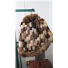 Image 2 : Authentic Fur Coat (Poncho) - Multi-Colored Mink (Manufacturer Unknown)