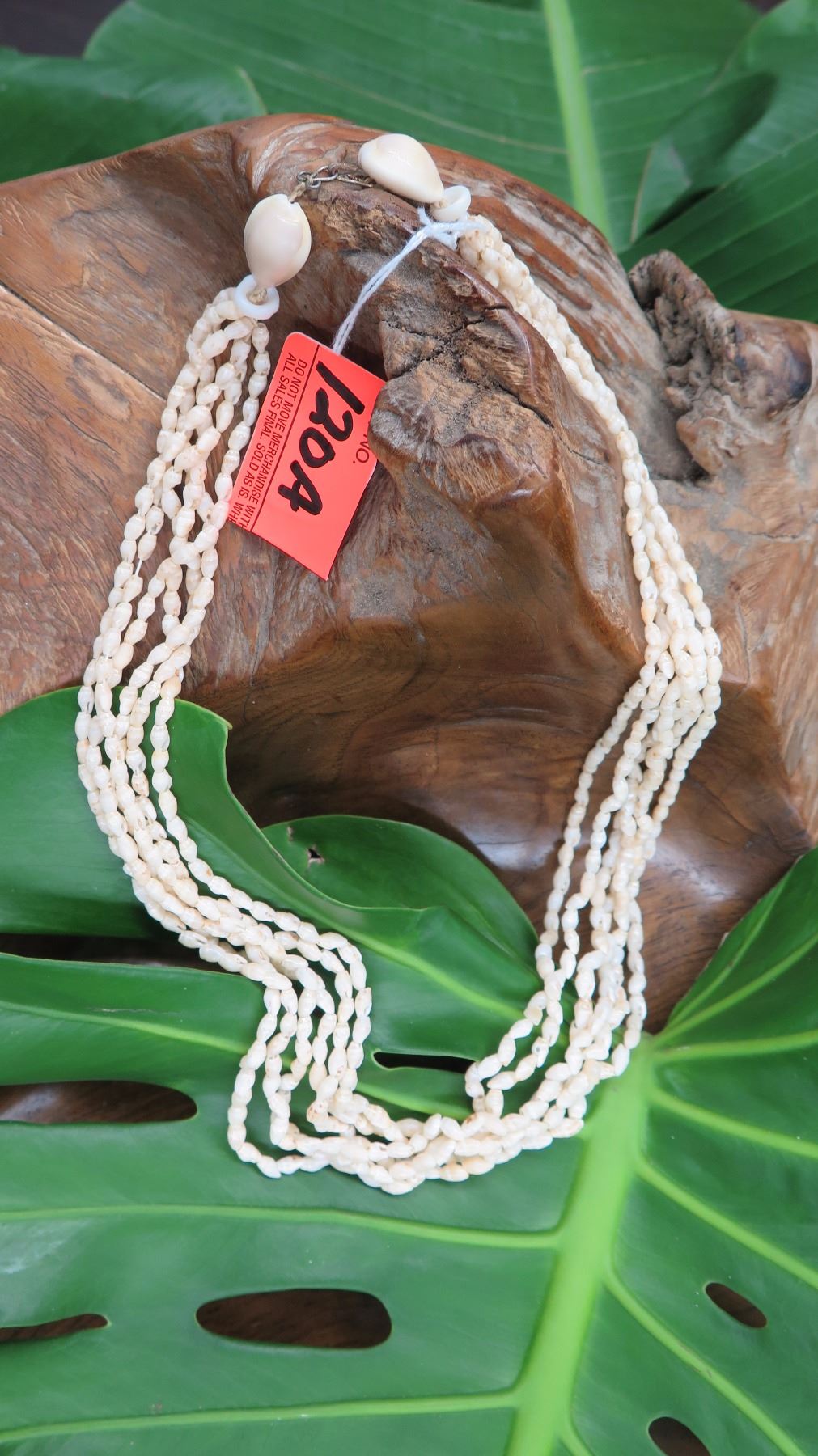 Niihau Shell Lei - 6 Strands, 25