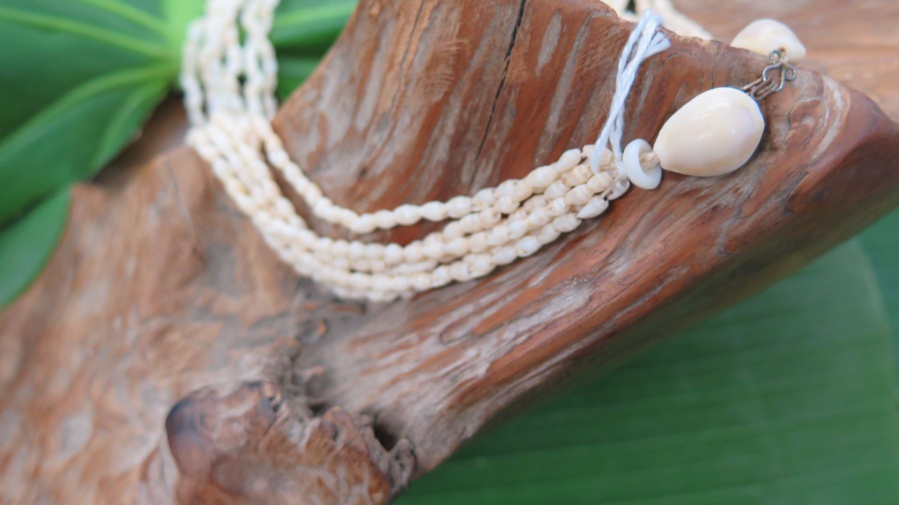 Niihau Shell Lei - 6 Strands, 25