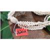 Image 2 : Niihau Shell Lei - 5 Strands, 55" Momi Kua'ula (Off White "Dove Shells")