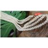 Image 8 : Niihau Shell Lei - 3 Strands, 38" Momi Ke'oke'o (White "Dove Shells"), Pikake Lei Style