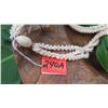 Image 2 : Niihau Shell Lei - 3 Strands, 38" Momi Kua'ula (Off White "Dove Shells")