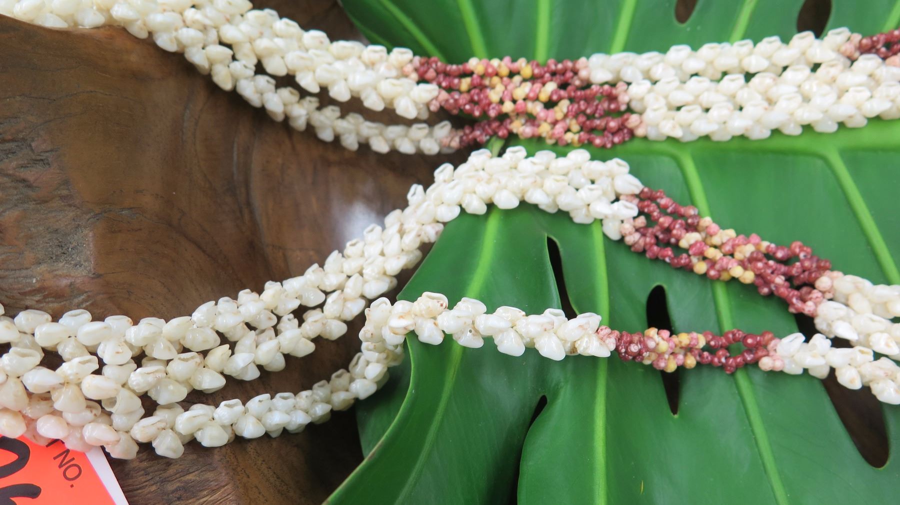 Niihau Shell Lei - 3 Strands, 40