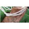 Image 10 : Niihau Shell Lei - 3 Strands, 45" Momi Uli Uli (Rare Silver-Grey/Blue "Dove Shells")