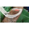 Image 8 : Niihau Shell Lei - 3 Strands, 41" Momi Ke'oke'o (White "Dove Shells"), Pikake Lei Style