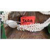 Image 2 : Niihau Shell Lei - 3 Strands, 40" Momi Kua'ula (Grooved "Dove Shells"), Pikake Lei Style