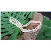 Image 8 : Niihau Shell Lei - 3 Strands, 34" Momi Lenalena (Delicate Yellow "Dove Shells)
