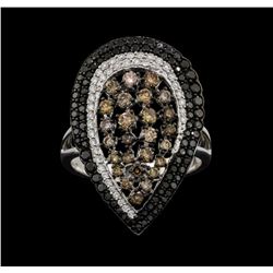 18KT White and Black Gold 2.02ctw Diamond Ring