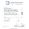 Image 3 : Platinum 17.80ct Aquamarine and Diamond Pendant with Chain GIA Certified