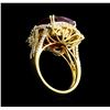 Image 3 : 14KT Yellow Gold 16.70ct Ruby and Diamond Ring