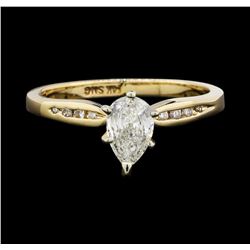 14KT Yellow Gold 0.56ctw Diamond Ring