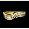 Image 1 : 14KT Yellow Gold 0.35ctw Diamond Ring