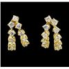 Image 1 : 18KT Yellow Gold 0.80ctw Diamond Earrings