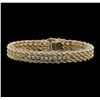 Image 1 : 14KT Two Tone 0.50ctw Diamond Bracelet