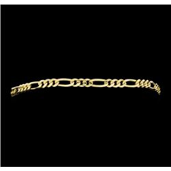 14KT Yellow Gold Figaro Bracelet