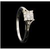 Image 4 : 10KT White Gold 0.35ctw Diamond Ring