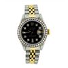 Image 1 : Rolex Ladies Two Tone 14KT Gold 1.00ctw Diamond Datejust Wristwatch